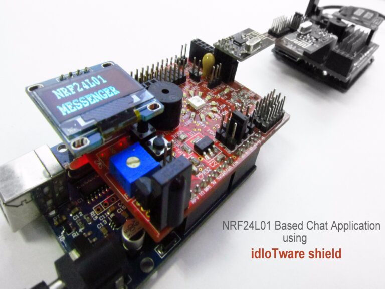 Chat Application Using Mesh Radios - Idiotware Shield