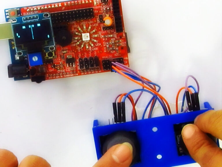 Step 4/5: Connect the joystick wires as shown in the photo