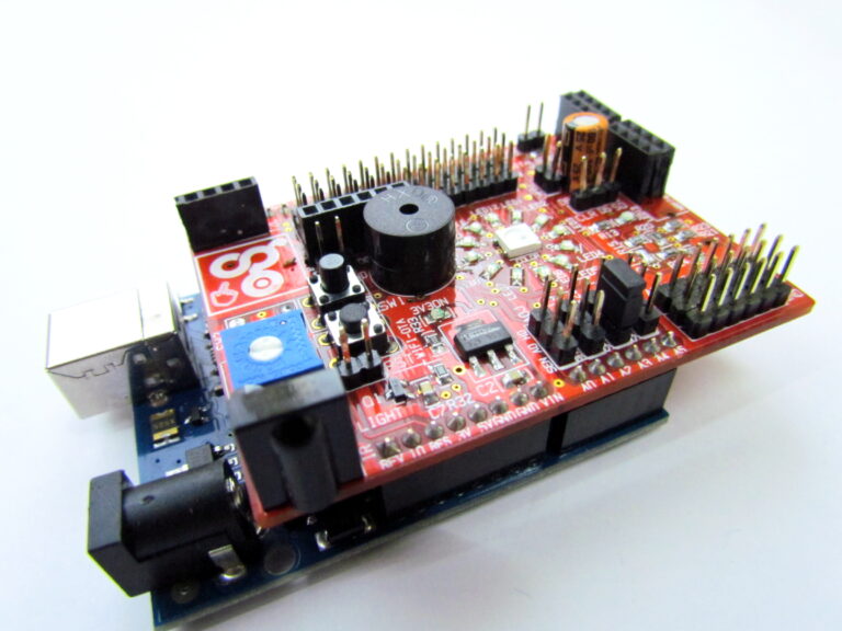Step 1/2: The potentiometer is already connected on the shield, but it has to be enabled using the 3 pin  Selection Jumper S E L 2.
