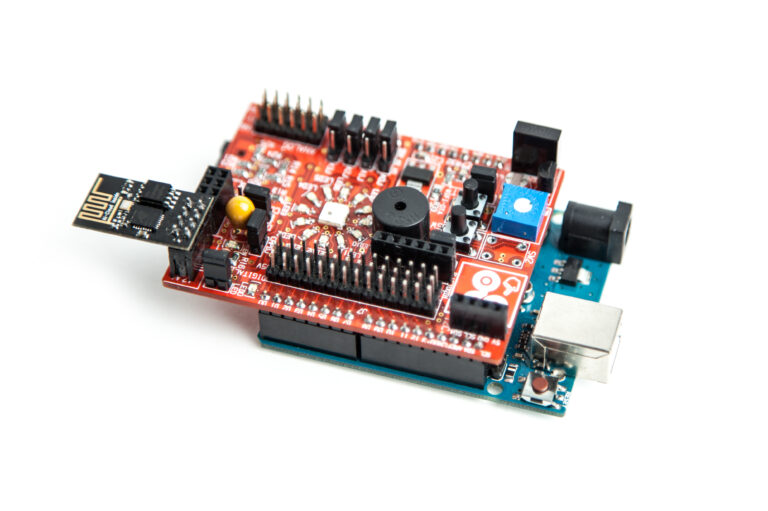 Step 1/3: Connect the esp8266 such that golden antenna is facing outside