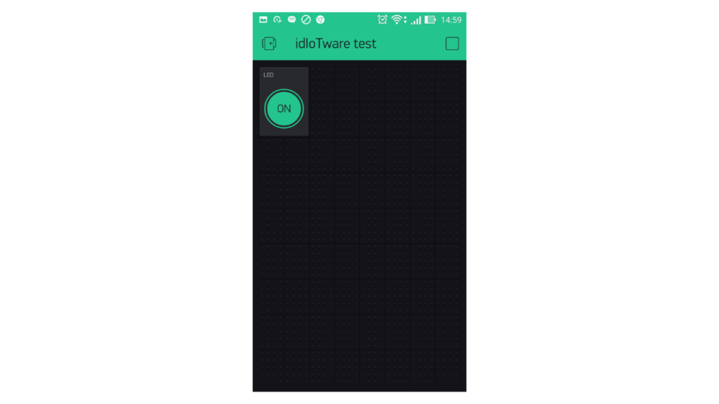 Step 6/6: Button sends 1 when it is “ON” and 0 when it is “Off”