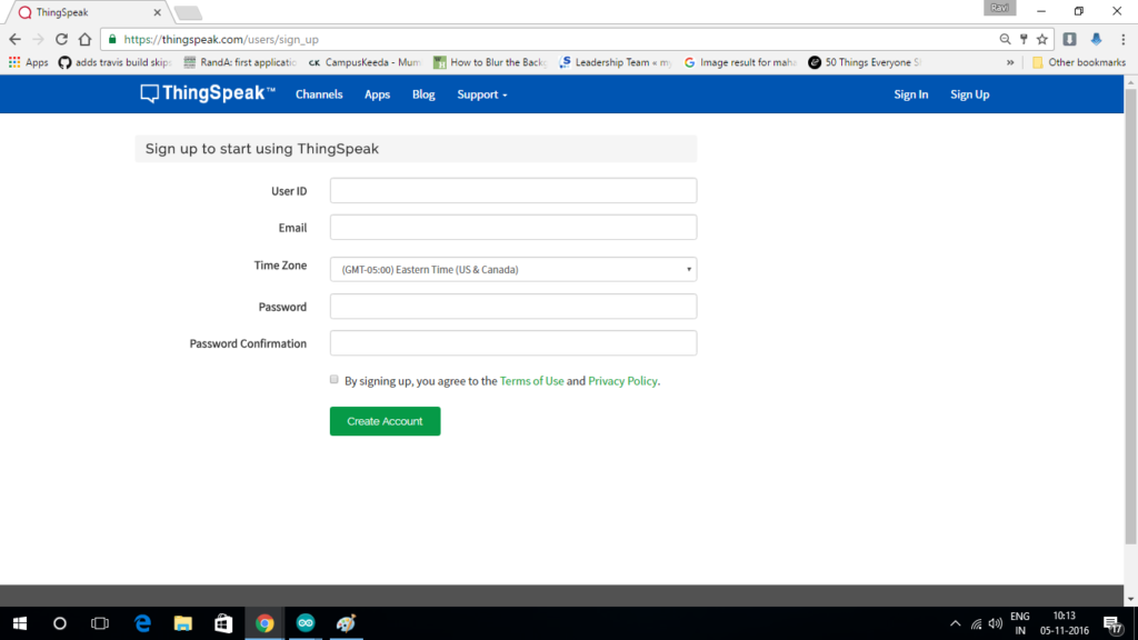 Step 2/7: Sign up the new account
